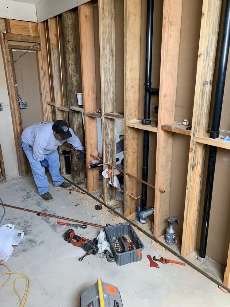 Commercial rough-in plumbing for Water Heater Replacement in St. Charles